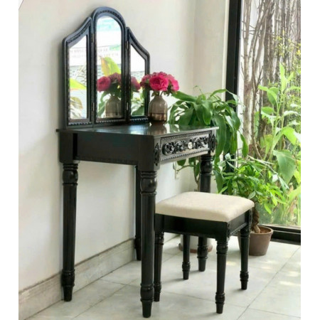 Just Home : Bộ Bàn Trang Điểm Kèm Ghế Và Gương
